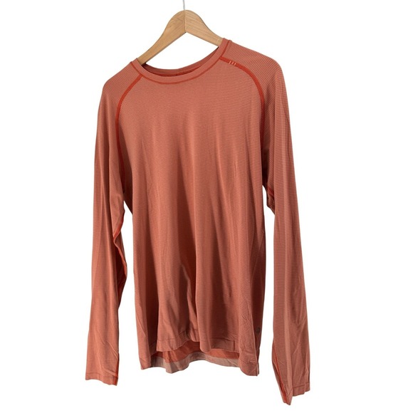 lululemon athletica Tops - Lululemon Metal Vent Tech Long Sleeve Top Womens L Rust Orange Athletic Gorpcore